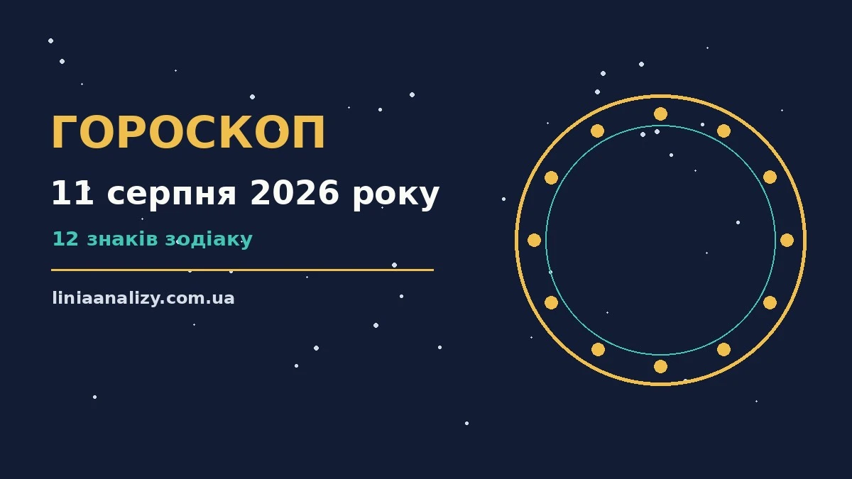 Гороскоп на 11 серпня 2026 року: перспективи для 12 знаків про настрій, справи та гроші